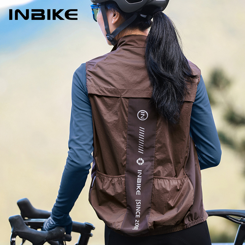 Cycling Commuter Jacket - INBIKE rompi bersepeda wanita, rompi tanpa
