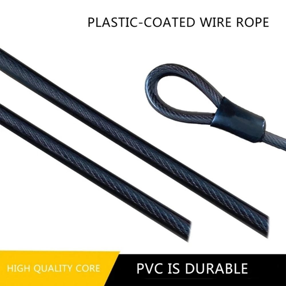 Cable Lock Flexible - Kabel Kunci Sepeda Anti-Pencurian, Fleksibel, Dapat