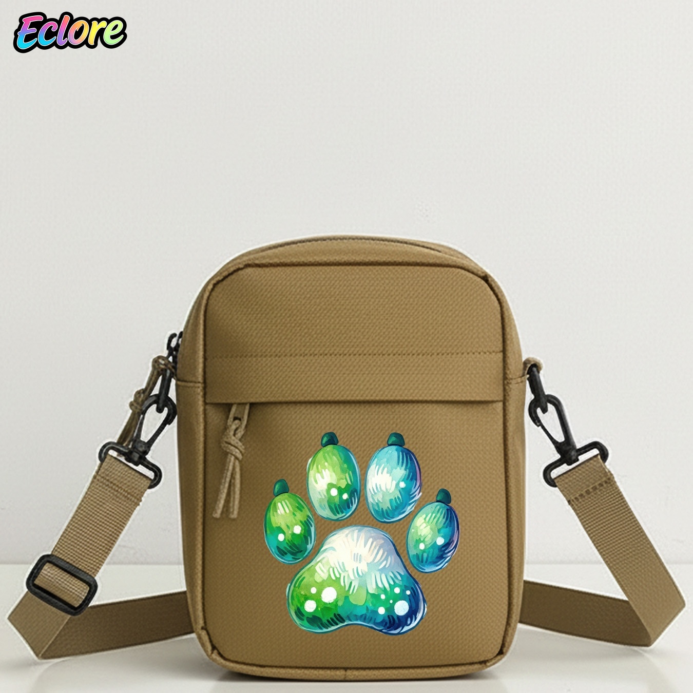 Cycling Commute - Tas Bahu Motif Jejak Kaki Hewan