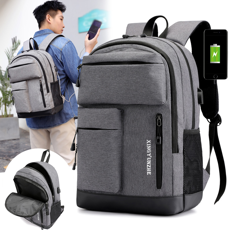 Cycling Commuter Backpack Laptop - Tas Ransel Pengisi Daya USB Pria