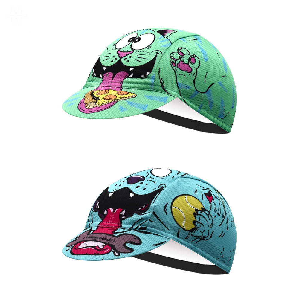 Cycling In City - Topi Tengkorak Bersepeda Motif Monster Kartun,