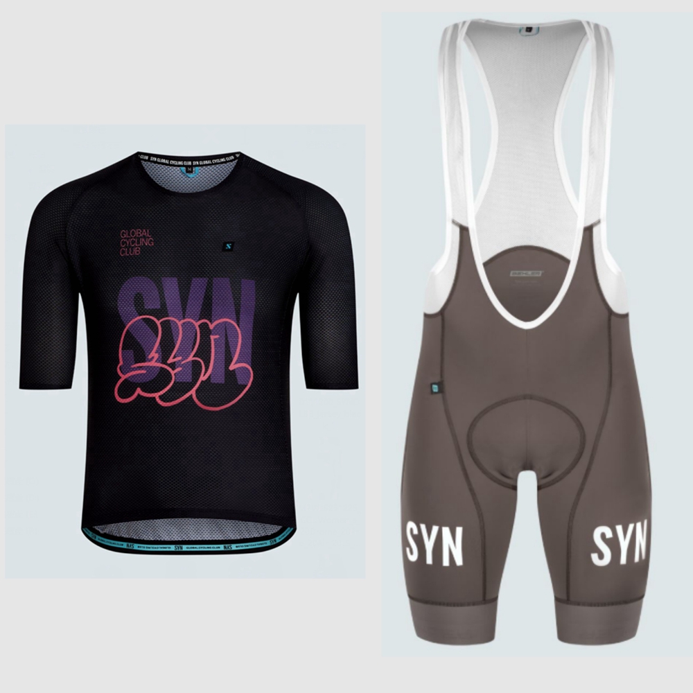 Cycling Commute Shorts - Set Bersepeda Lengan Pendek Putih Gelembung