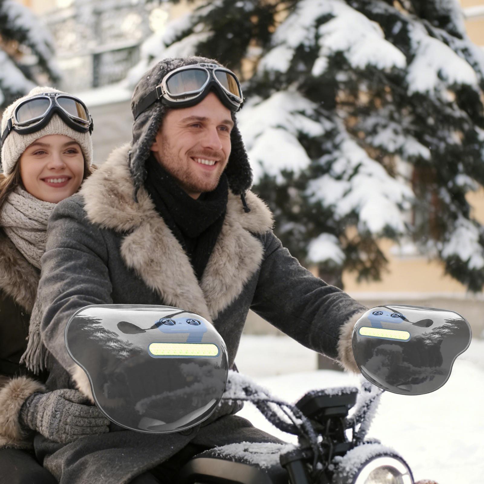 Winter Cycling Commute - Pelindung Pegangan Skuter Listrik Mudah Dipasang