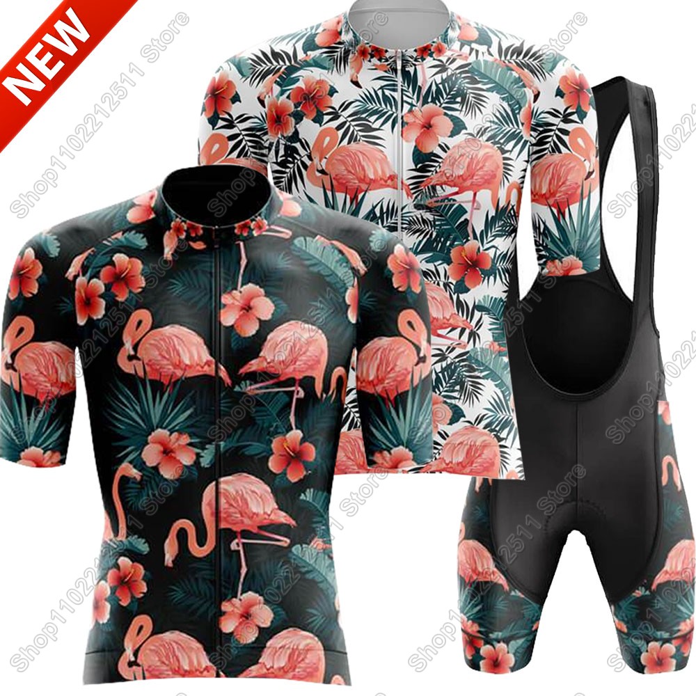 Cycling Commute Shorts - Set Jersey Bersepeda Flamingo 2025 Pakaian