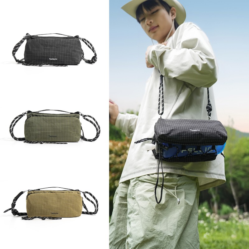 Waterproof Cycling Commute - Tas Selempang Nilon Tahan Air Multi