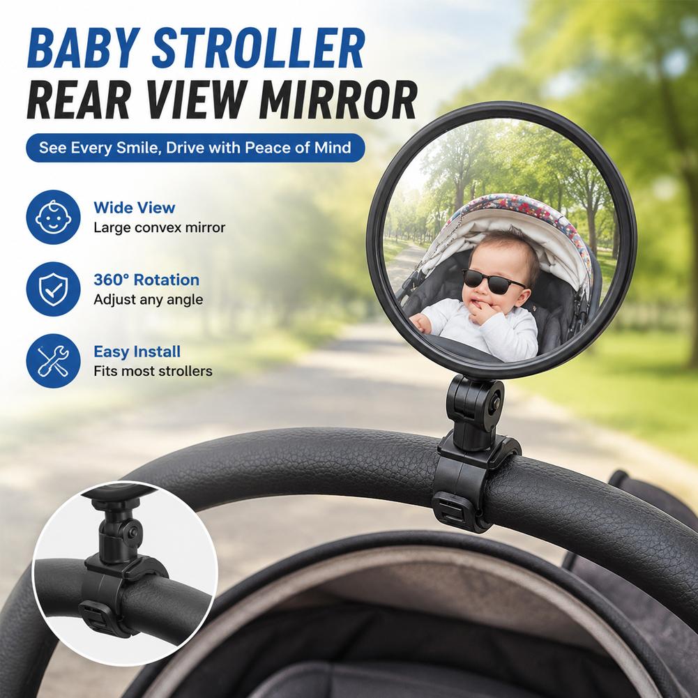2 Buah Cermin Sepeda Dapat Dis - Mirror Handlebar Convex ulasan dan harga