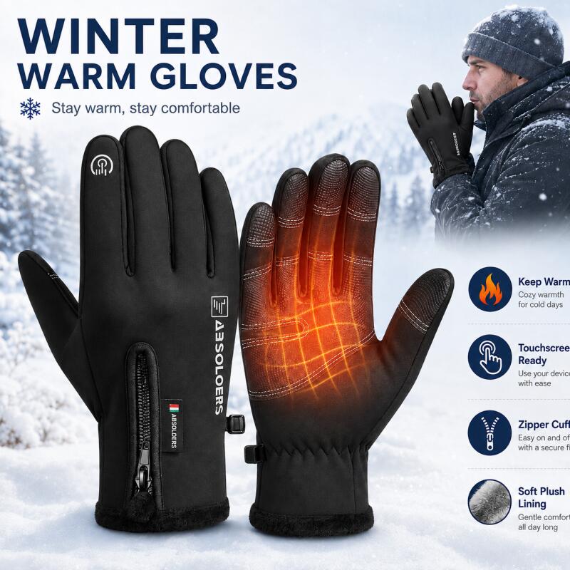 Sarung Tangan Layar Sentuh Han - Winter Cycling Commute ulasan dan harga