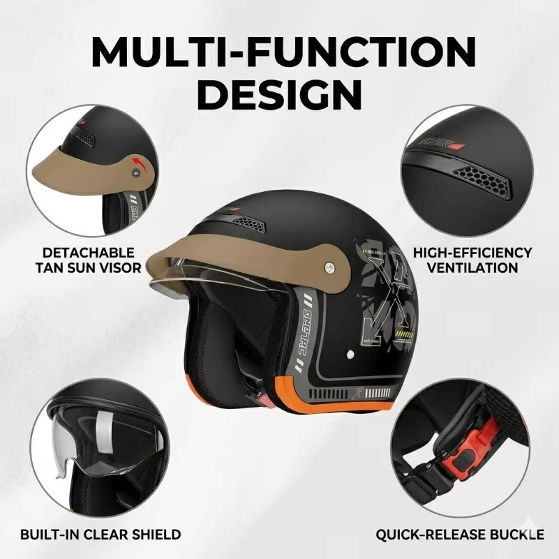 Helm Setengah Retro Tahan Angi - Commute Cycling Helmet ulasan dan harga