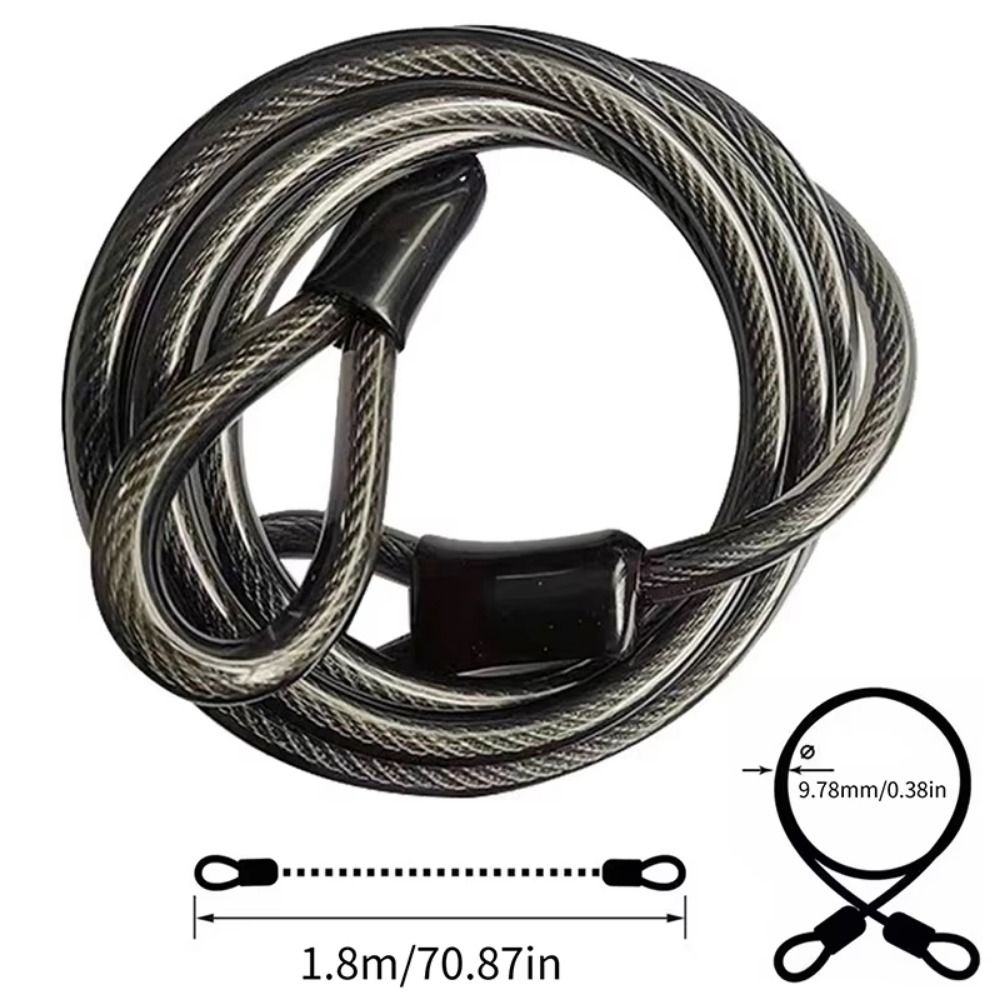 Kabel Kunci Sepeda Anti-Pencur - Cable Lock Flexible ulasan dan harga