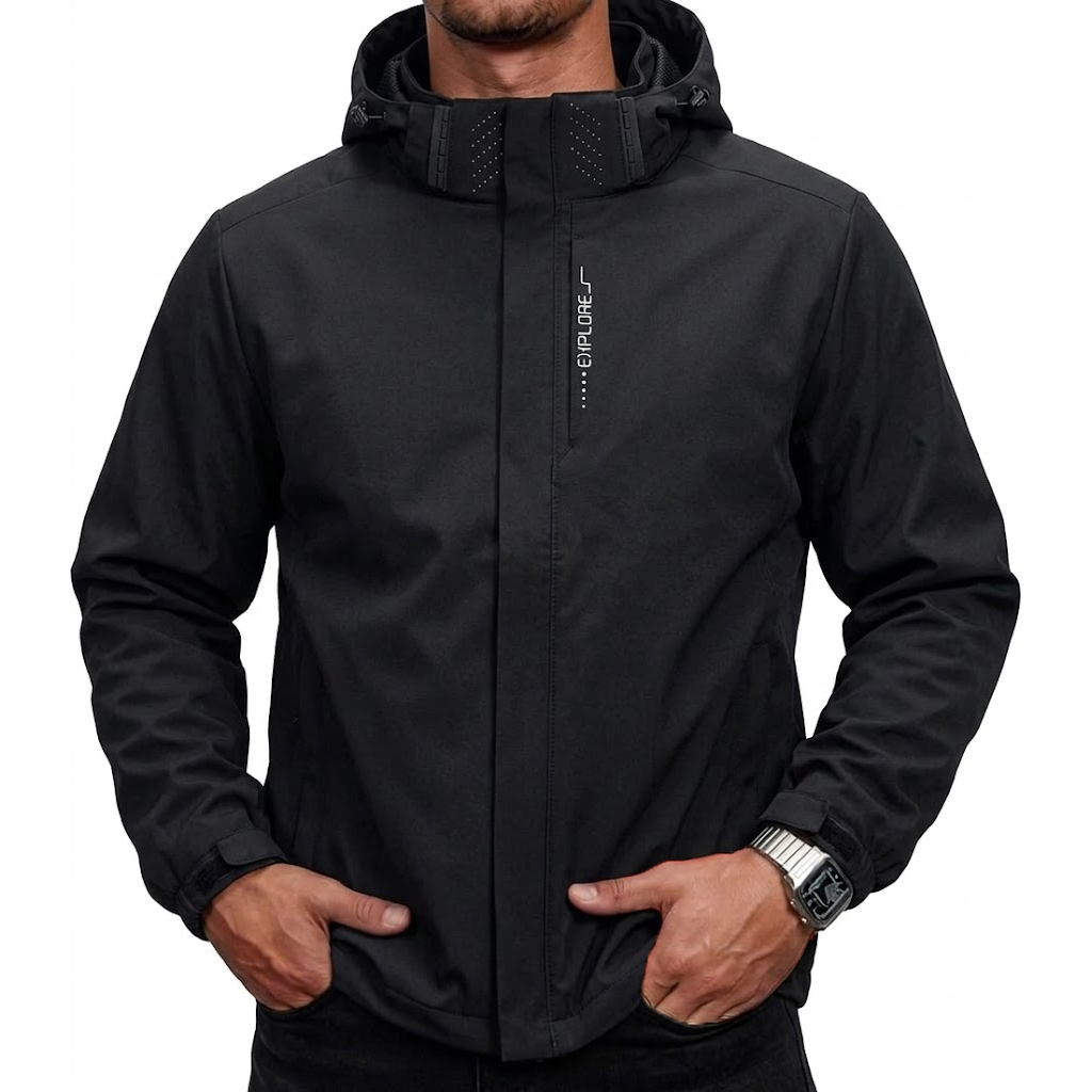 Jaket Taktis Anti Air Pria den - Cycling Commuter Jacket ulasan dan harga
