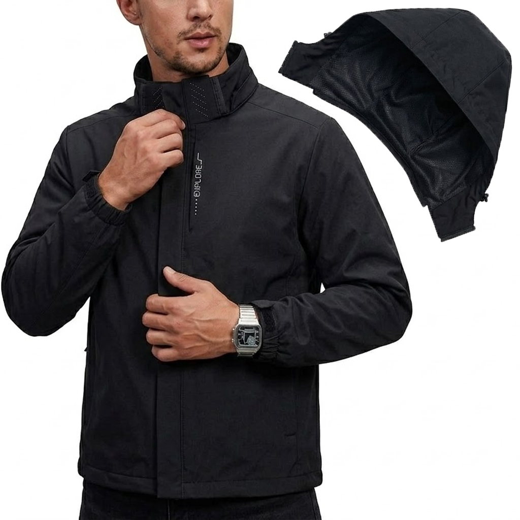 Jaket Taktis Anti Air Pria den - Cycling Commuter Jacket ulasan dan harga
