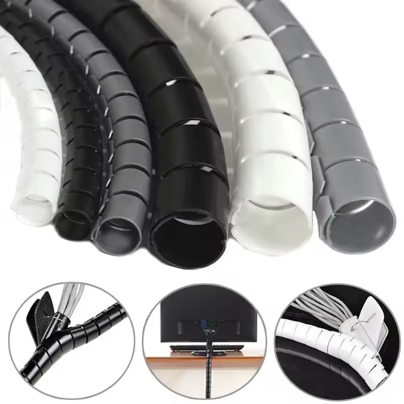 2M/1M Pelindung Kabel Spiral F - Cable Lock Flexible ulasan dan harga
