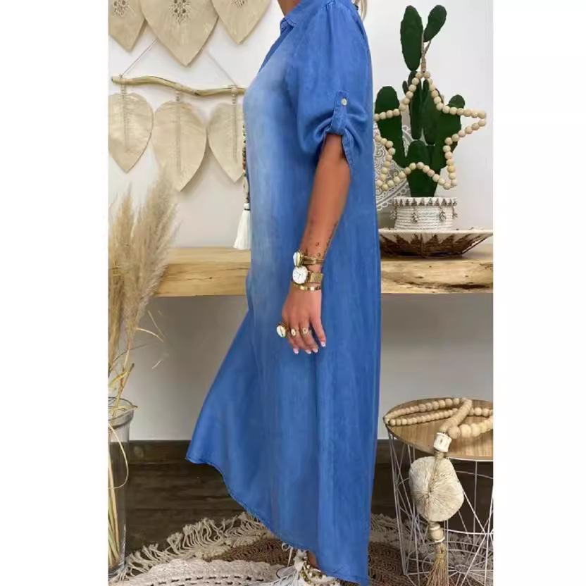 Gaun Denim Wanita Model Longga - Cycling Commute Outfit ulasan dan harga