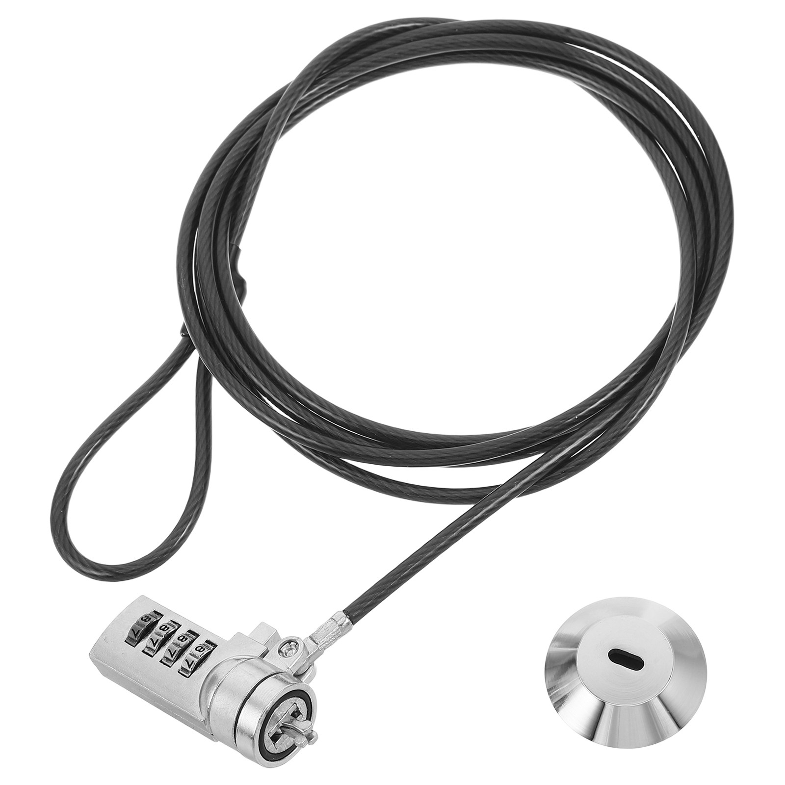 1 Set Kabel Kunci Laptop Kombi - Cable Lock Flexible ulasan dan harga