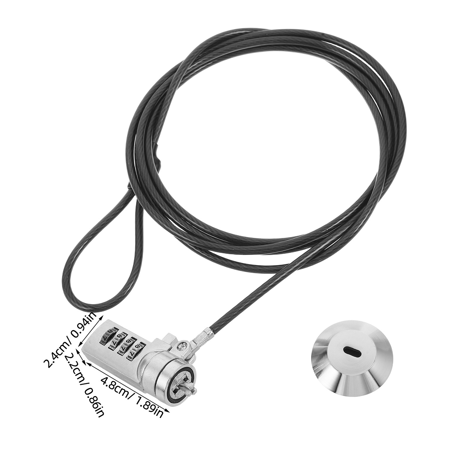 1 Set Kabel Kunci Laptop Kombi - Cable Lock Flexible ulasan dan harga