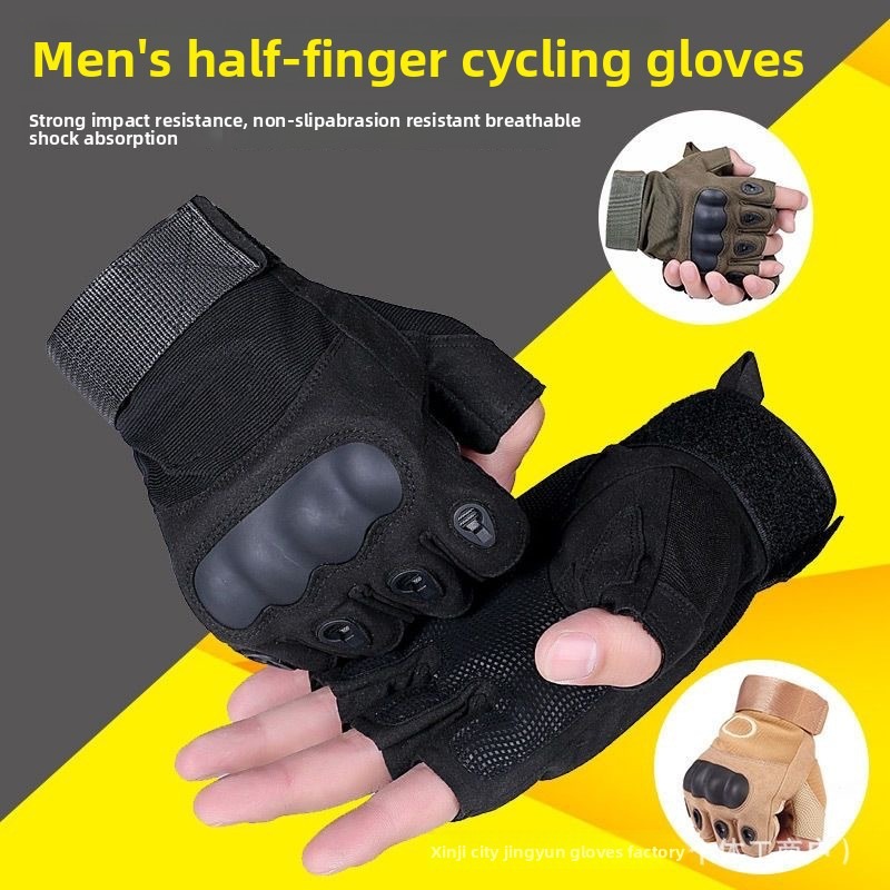 Sarung Tangan Taktis Setengah  - Cycling Commute Training ulasan dan harga