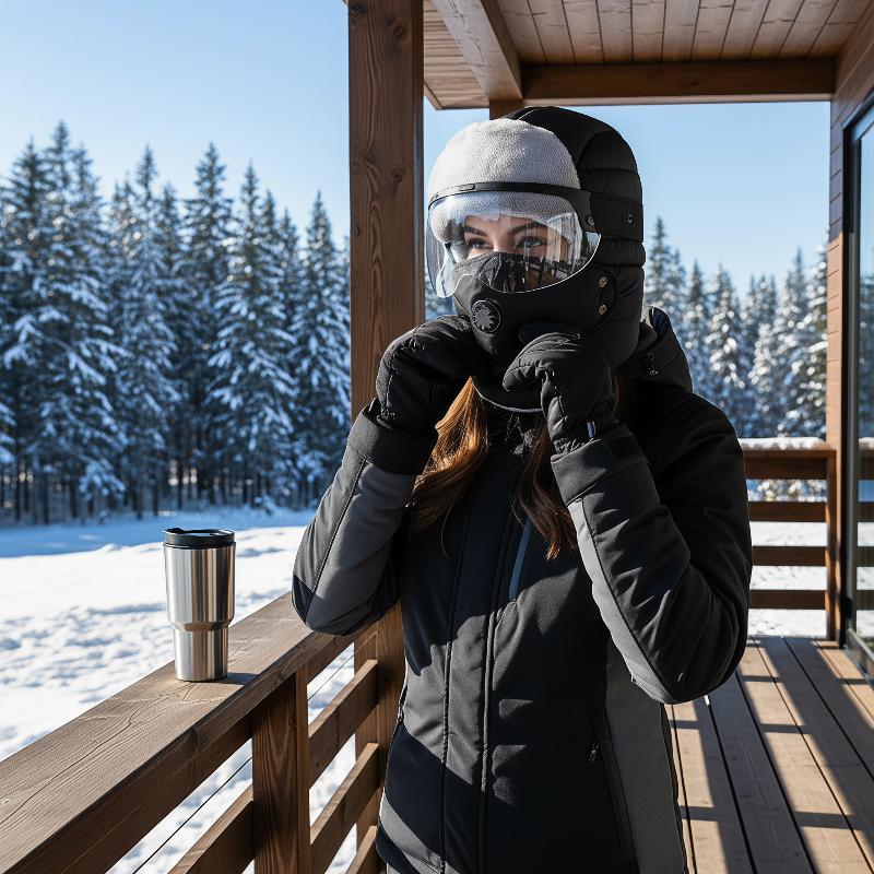Topi penutup wajah hangat untu - Winter Cycling Commute ulasan dan harga
