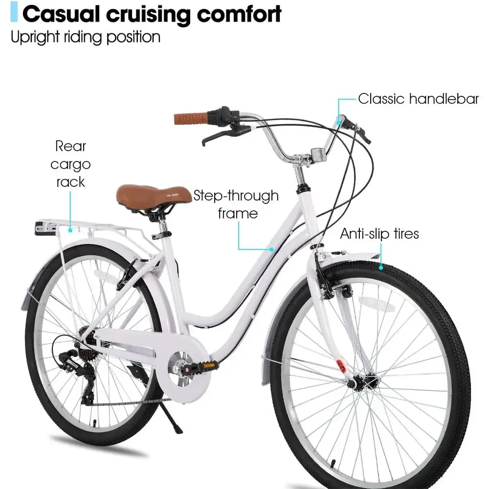 Sepeda Cruiser 7-Kecepatan den - Cycling In City ulasan dan harga