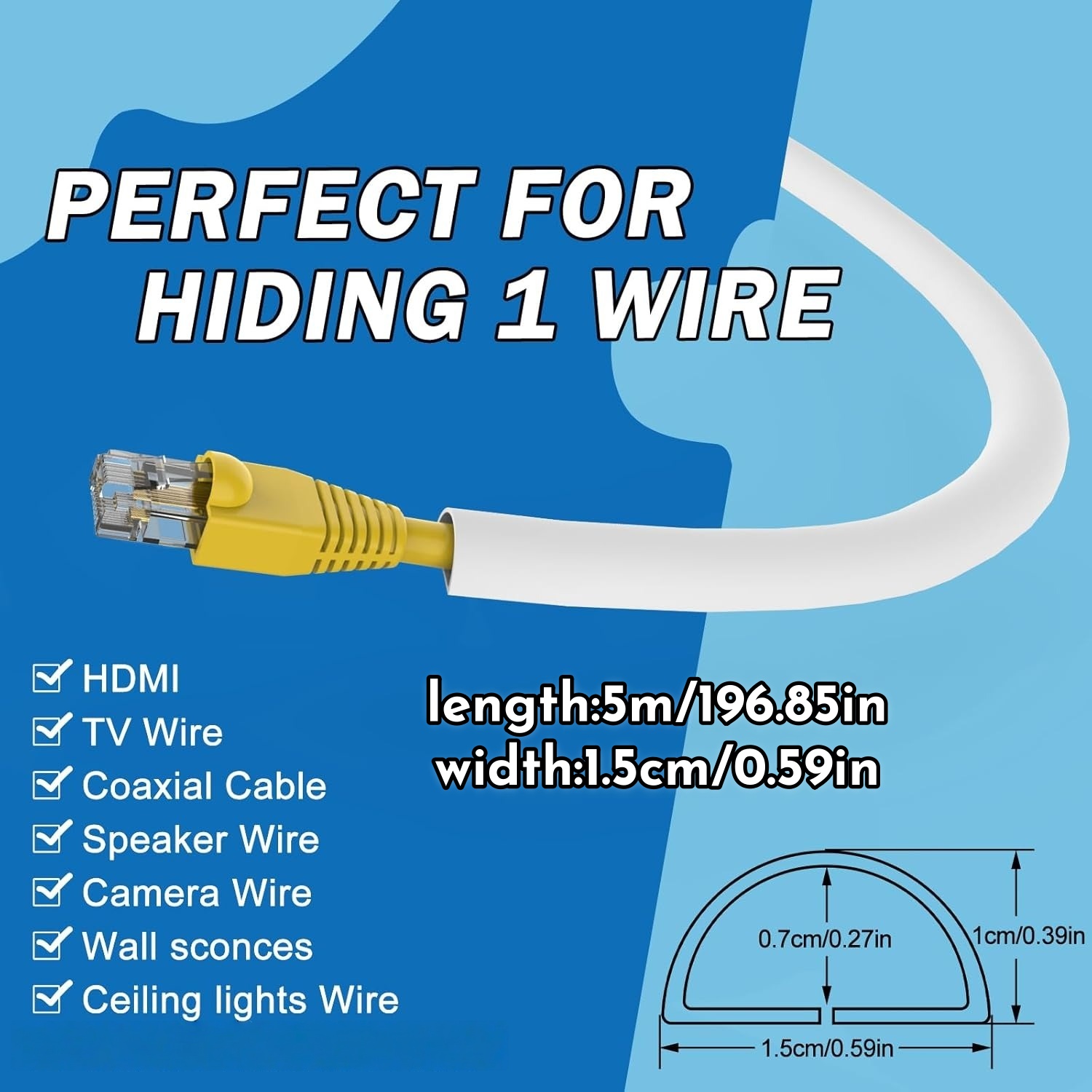 1PC 1/3/5m Penutup Kabel Lanta - Cable Lock Flexible ulasan dan harga