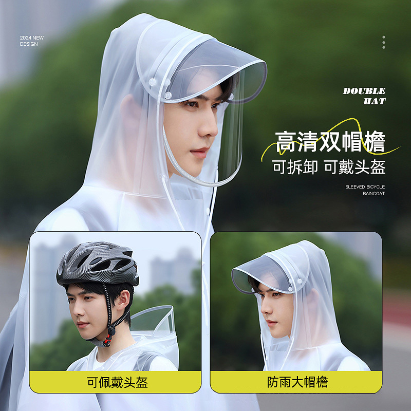 Jas Hujan Sepeda Unisex dengan - Cycling Commute In Rain ulasan dan harga
