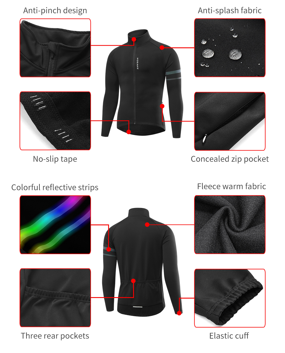 WOSAWE jaket bersepeda musim d - Cycling Commuter Jacket ulasan dan harga